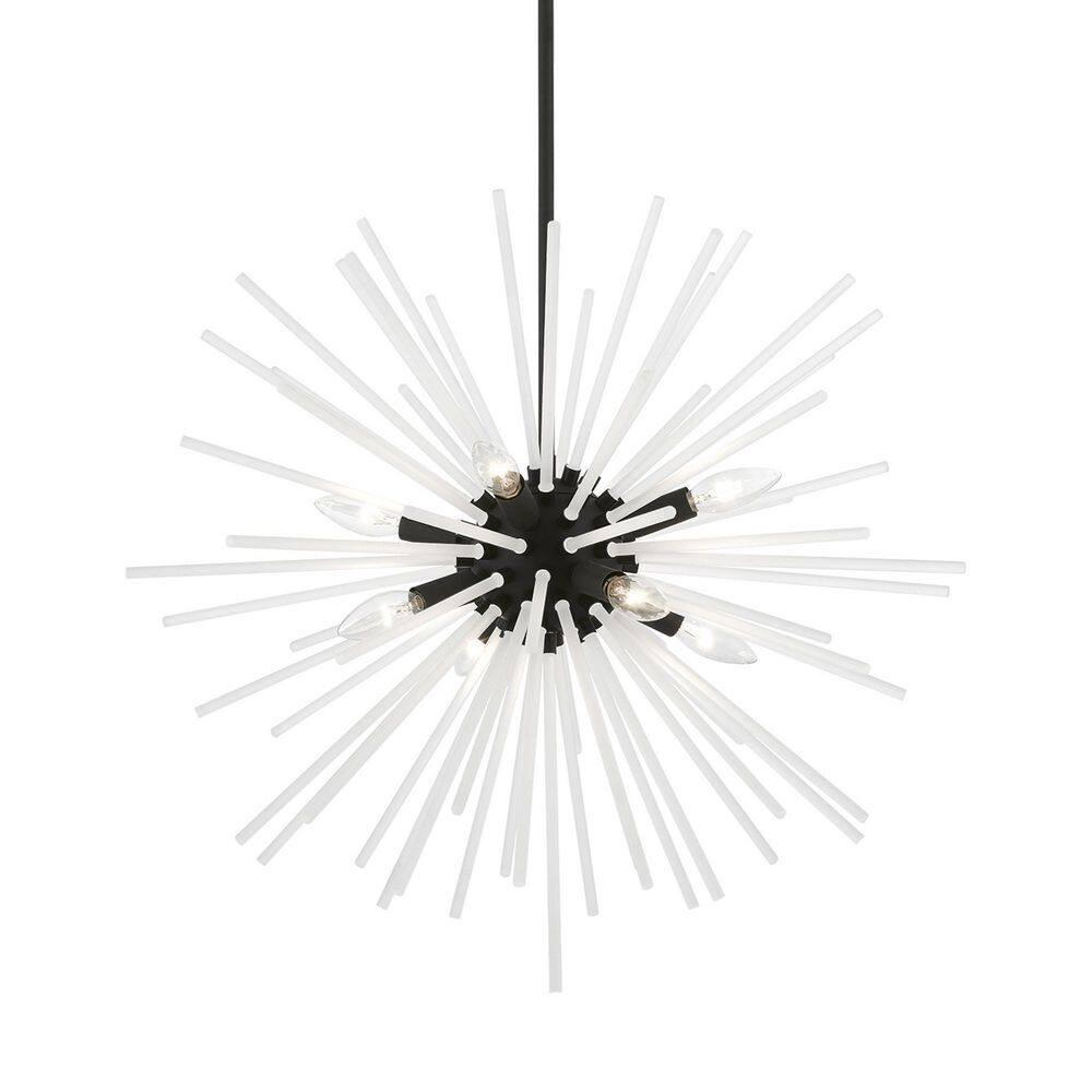 Livex Lighting Uptown 8 - Light Pendant in  Antique Brass