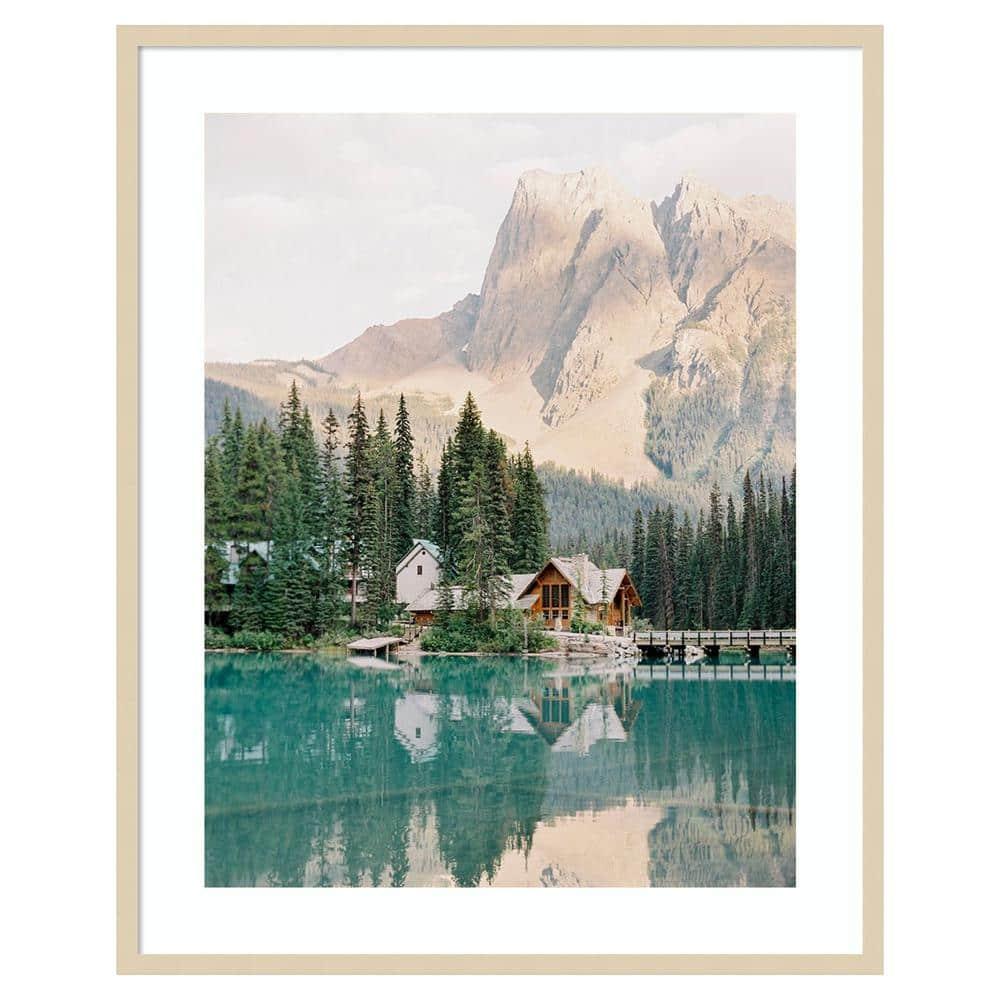 Amanti Art 33"x41" Lodge Reflection by Justine Milton Wood Framed Wall Art Print