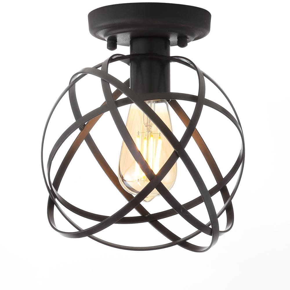 Alba 8.5" Orb Metal LED Flush Mount, Oil Rubbed Bronze