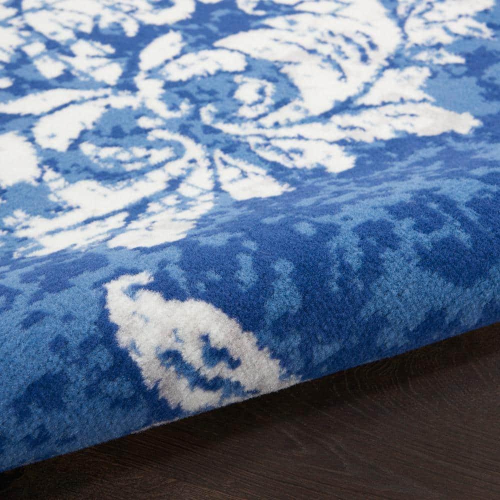 Nourison Whimsicle WHS11 Indoor only Area Rug - Navy Ivory 8' x 10'