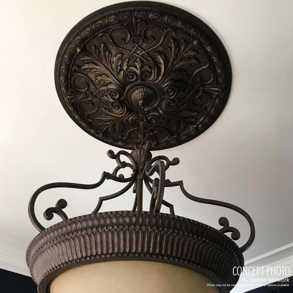 Rose and Ribbon Ceiling Medallion