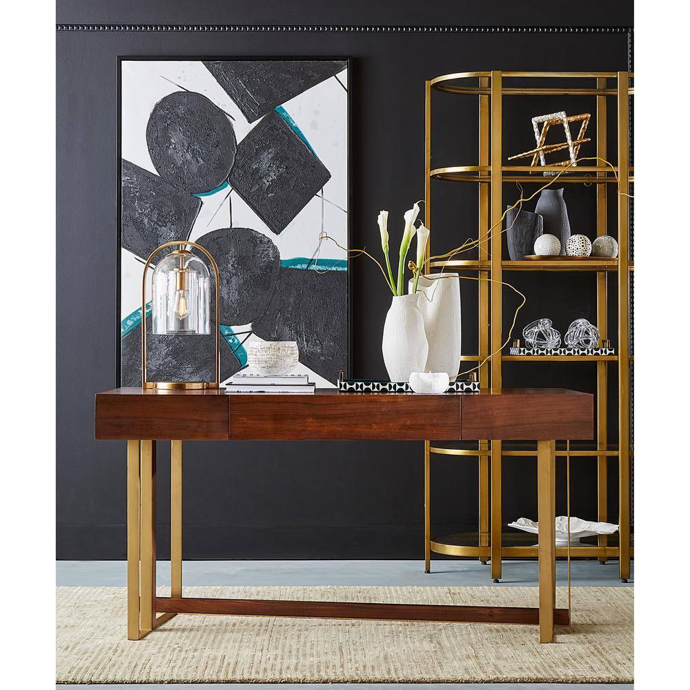 Elk Home Scribing Contemporary Vase in Black Finish