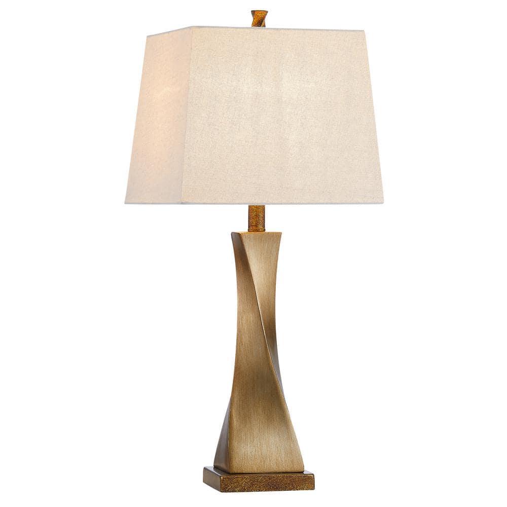 Kawoti  27" Distressed Painted Table Lamp Set (Set of 2)