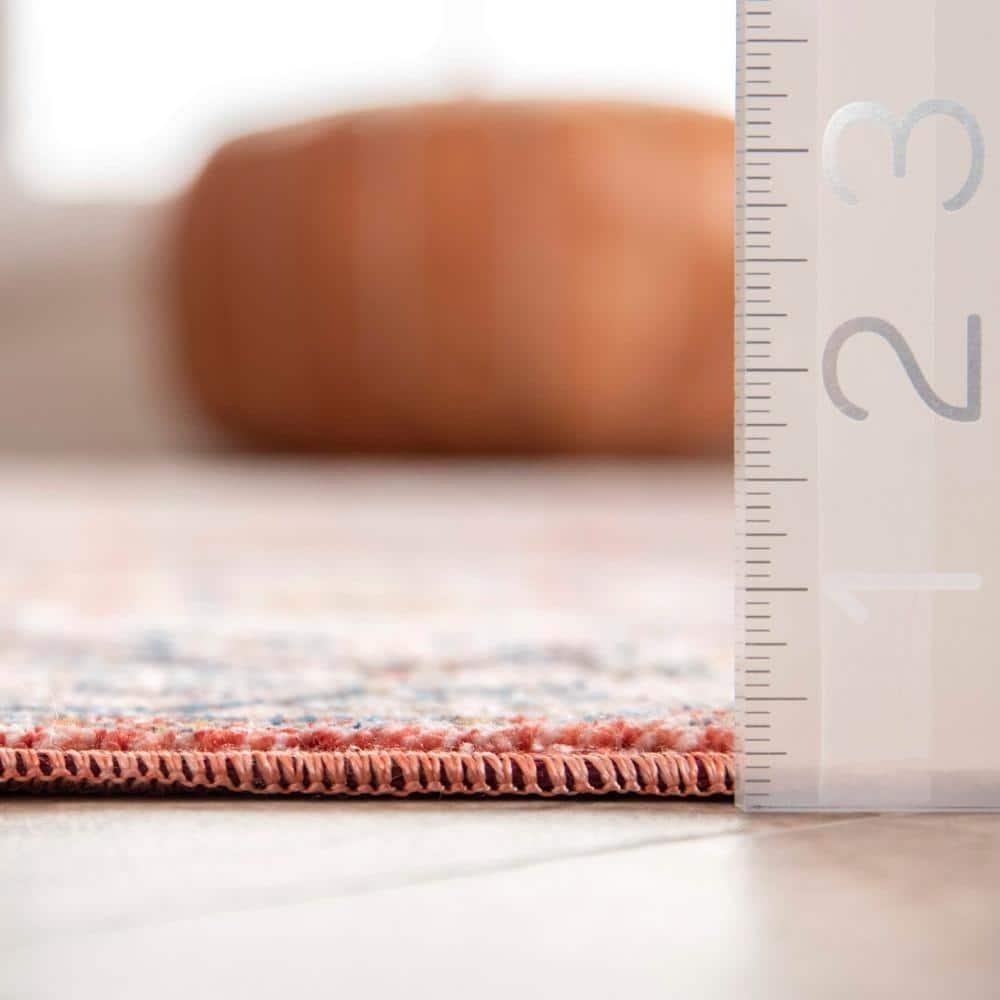 Nuloom Harriet Oriental/Persian 3x5 Accent Indoor Area Rug for Living Room Bedroom Dining Room Entryway Kitchen, Orange/Multicolor