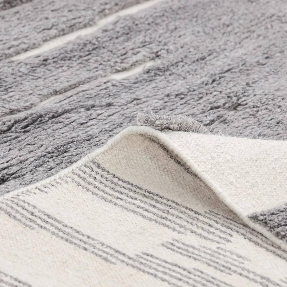 Solo Maverick Hand-Knotted Gray Wool & Viscose 8' x 10' Area Rug