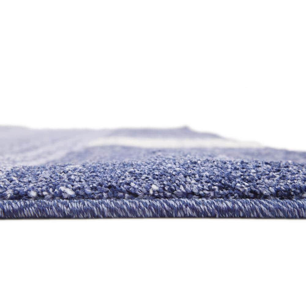 Rugs.com Angelica Collection Rug – 7' x 10' Light Blue Medium Rug Perfect For Bedrooms, Dining Rooms, Living Rooms