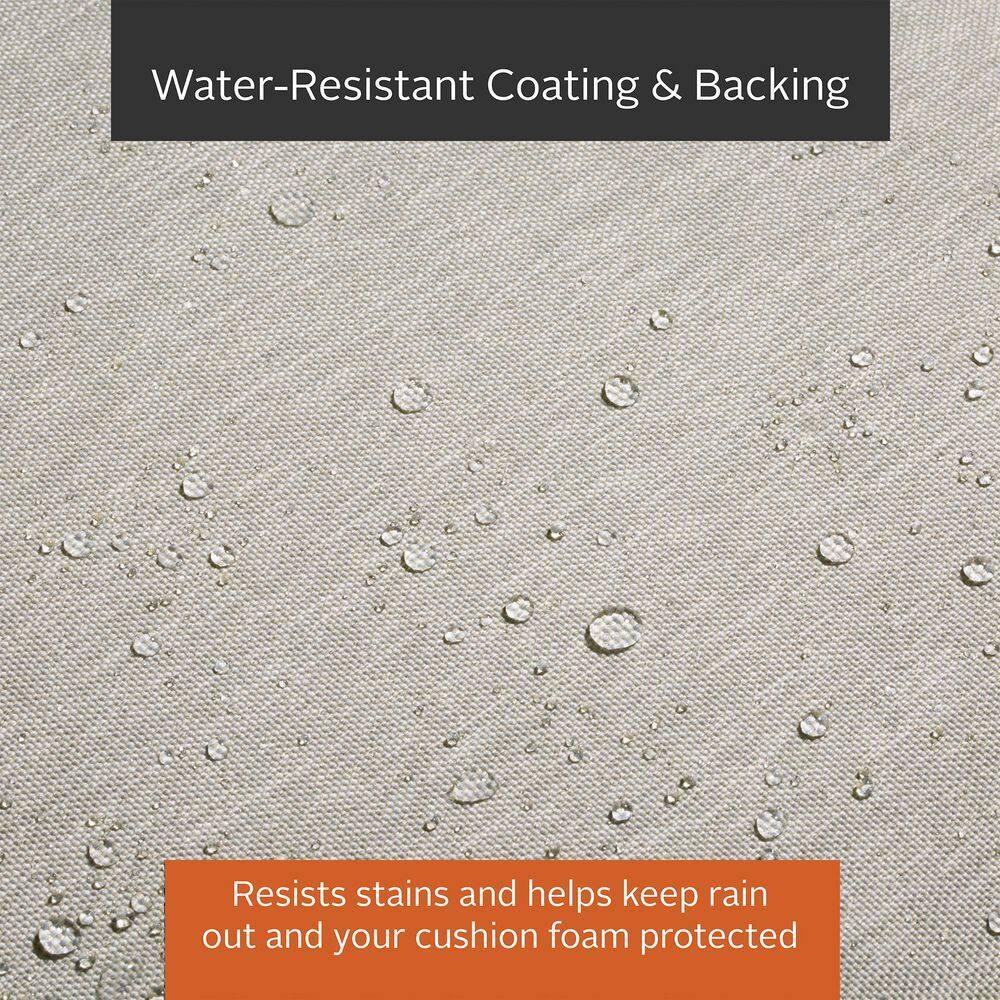 Classic Accessories Montlake FadeSafe Water-Repellent 48 x 18 x 3 Inch Outdoor Bench Cushion, Heather Grey