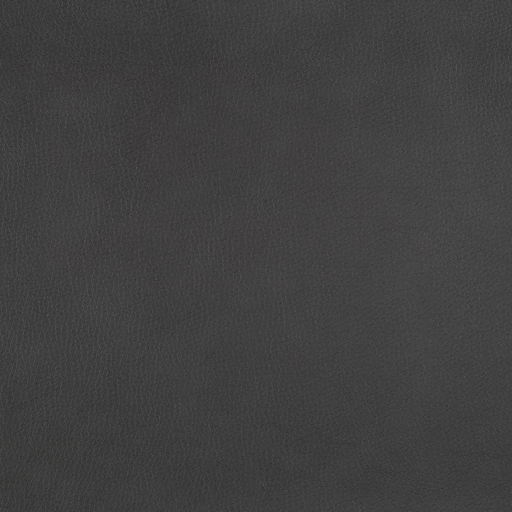 Lexicon Berenson Faux Leather Upholstered Push Back Recliner in Gray Color