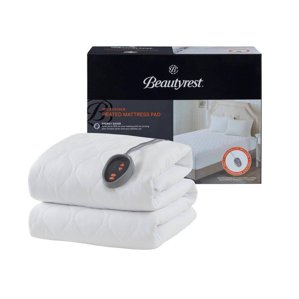 Beautyrest Cotton Blend Heated Mattress Pad