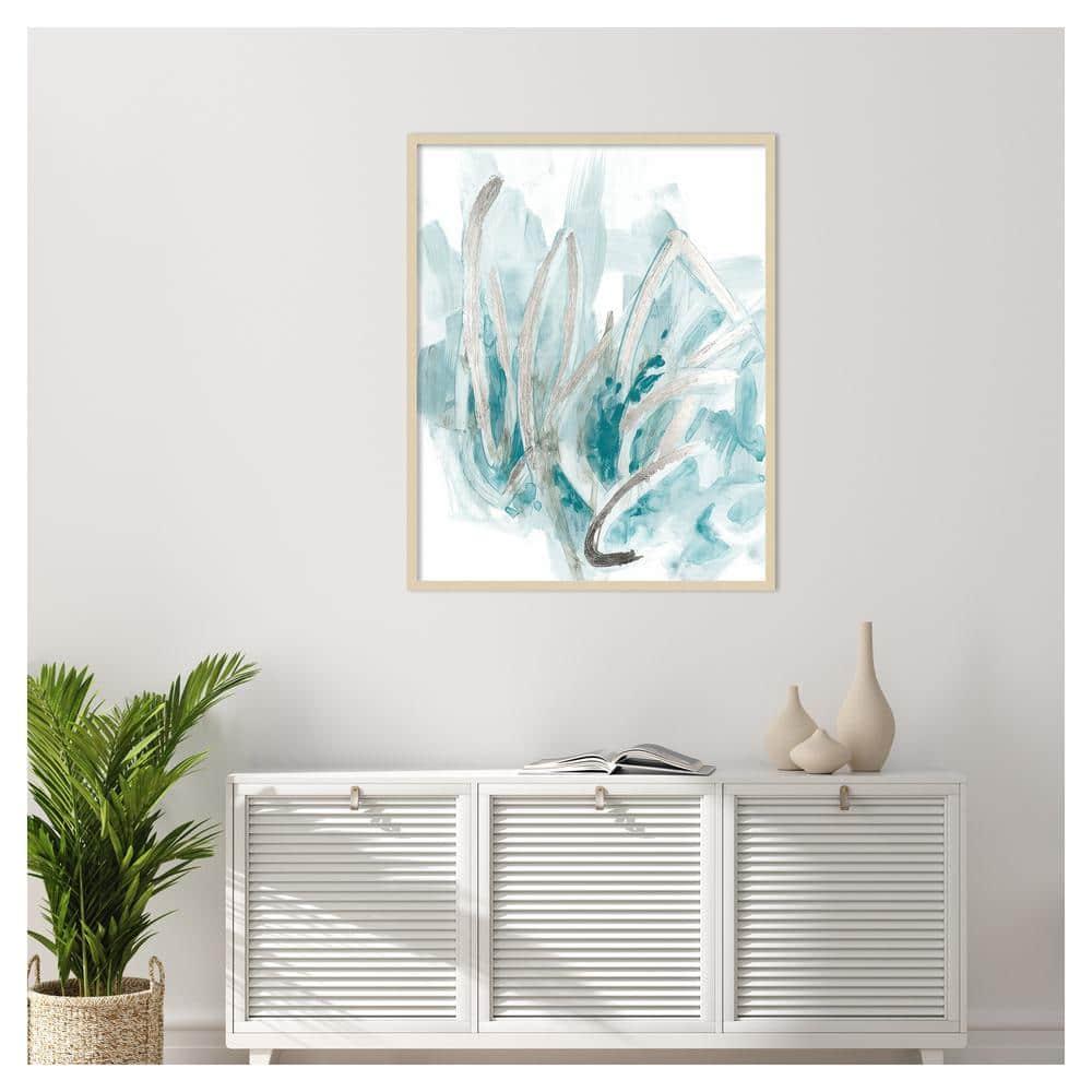 Amanti Art 33"x41" Embellished Aquatic Energy II by June Erica Vess Wood Framed Wall Art Print