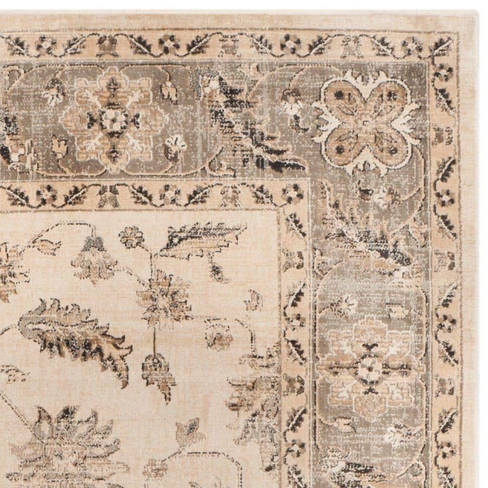 Vintage VTG168 Power Loomed Indoor Area Rug - Stone/Mouse - 6'7"x9'2" - Safavieh.