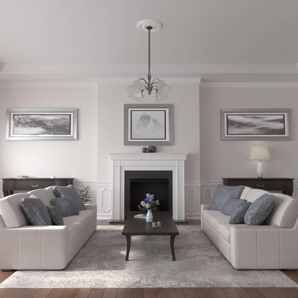 Ekena Millwork 20"OD x 1 5/8"P Baile Ceiling Medallion (Fits Canopies up to 3 1/4")