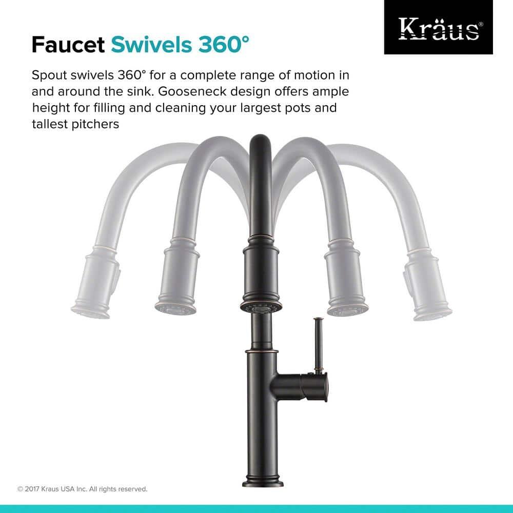 Sellette Pull Down Single Handle Kitchen Faucet