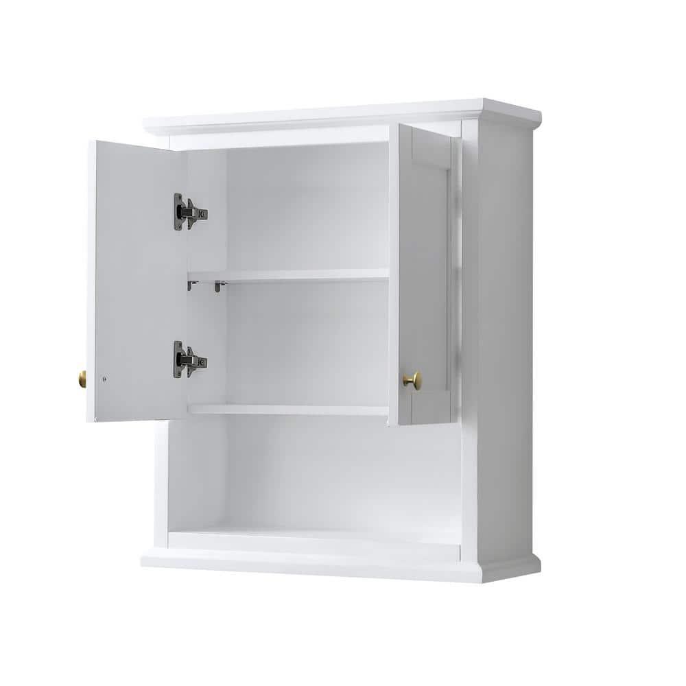 Wyndham Collection Avery Solid Wood Wall Over The Toilet Storage