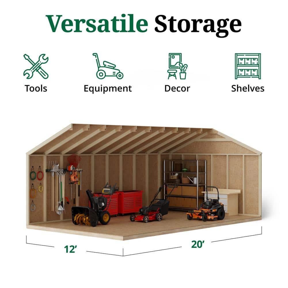Little Cottage Co. Value Gable Outdoor Wood Storage Shed