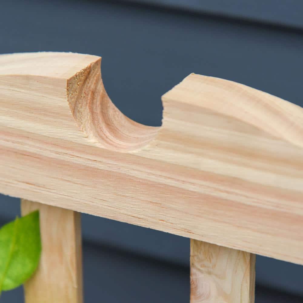 Outsunny Wooden Raised Garden Bed with Trellis, Outdoor Planter Box with Drainage Crevices for Climbing Vine Plants Flowers, 12" x 12" x 49"