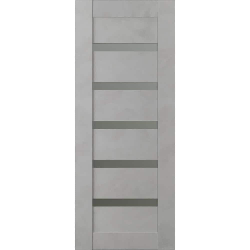 Belldinni Avon 07-04 Solid Manufactured Wood and Glass Paneled Prefinished Standard Door