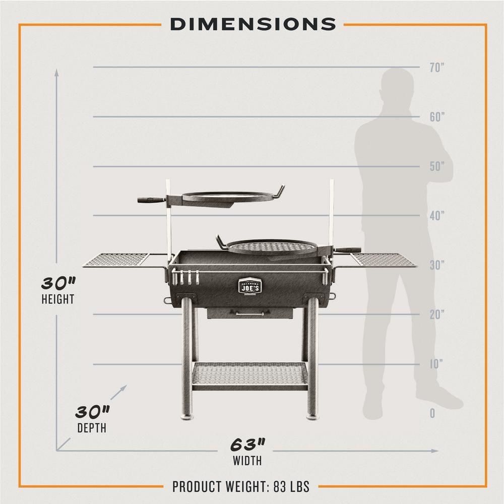 Oklahoma Joe's Firecraft Series Open Fire Barrel Charcoal Grill