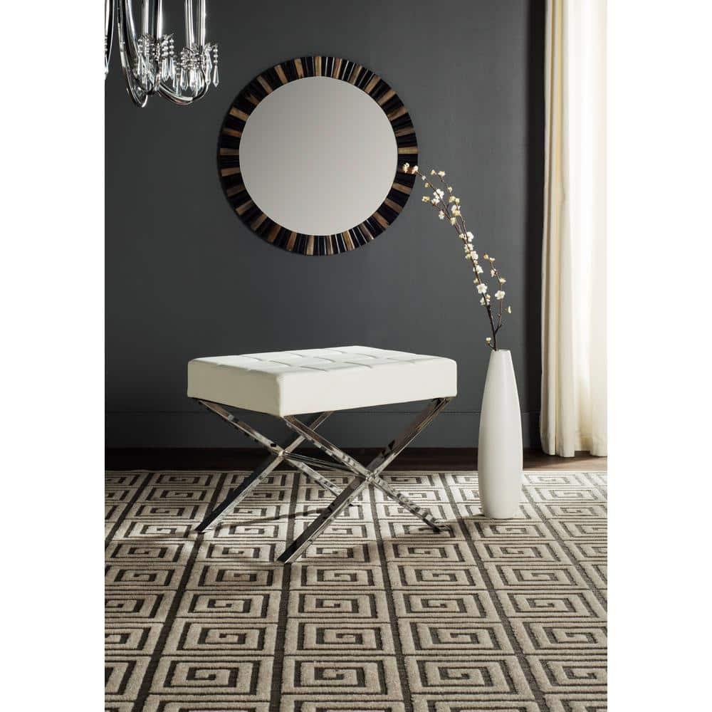 Ivy Bronx Halewood Faux Leather Ottoman