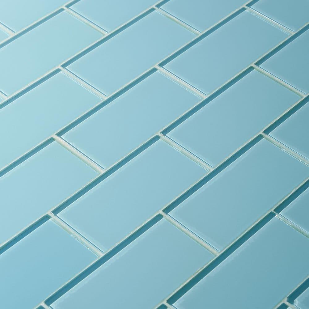 Premium 3" x 6" Straight Edge Glass Mosaic Subway Tile
