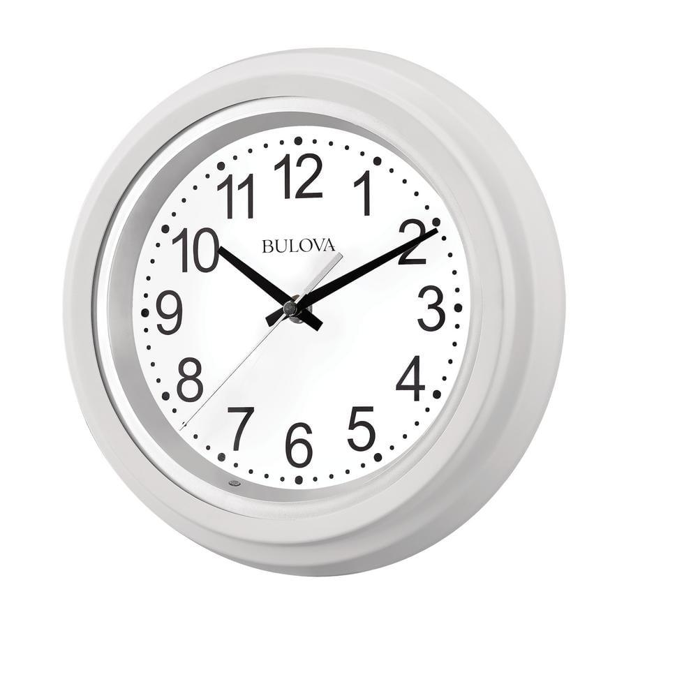 Bulova Clocks Night Vision 10" Diameter Quartz Clock