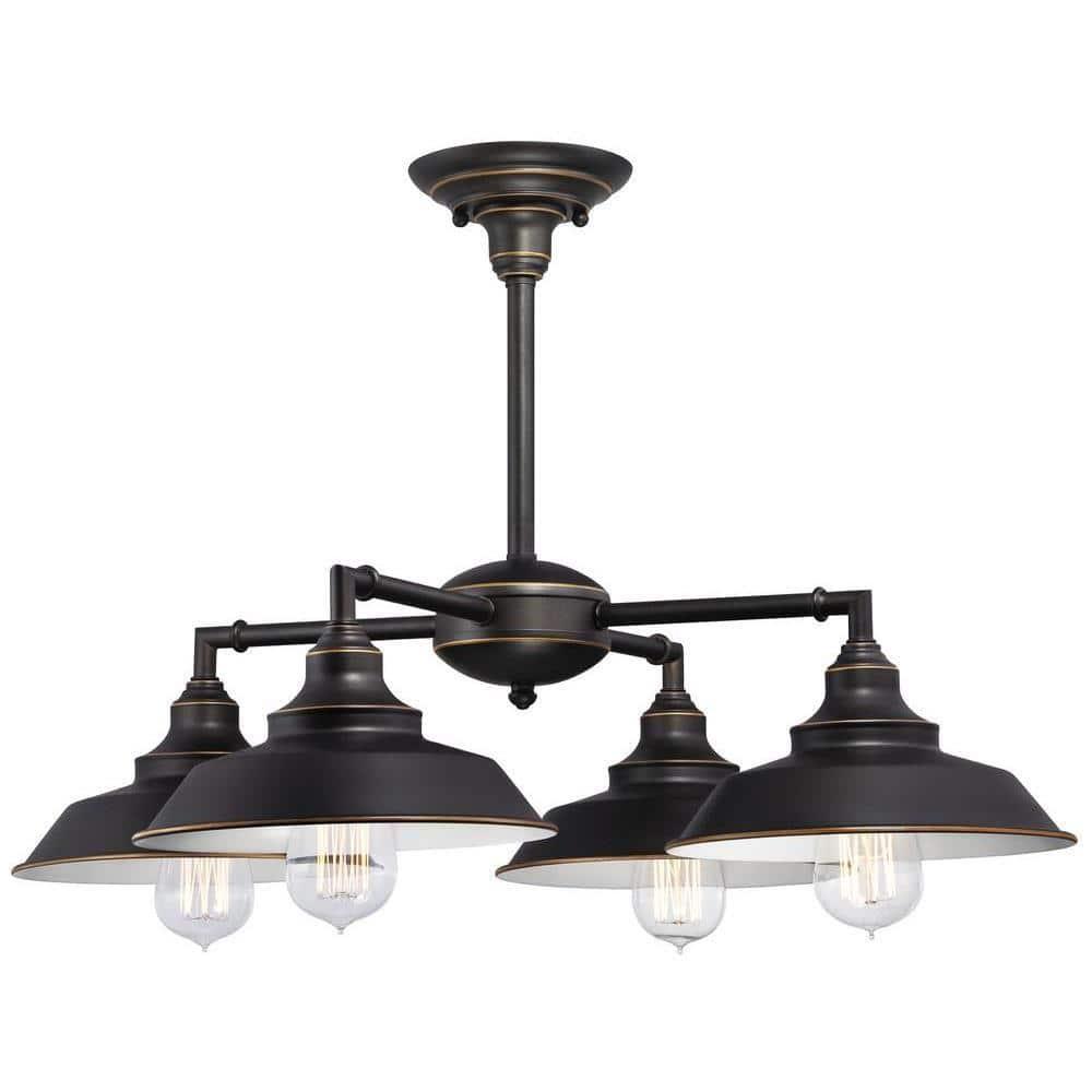 Iron Hill 4-Light Oil Rubbed Bronze Chandelier