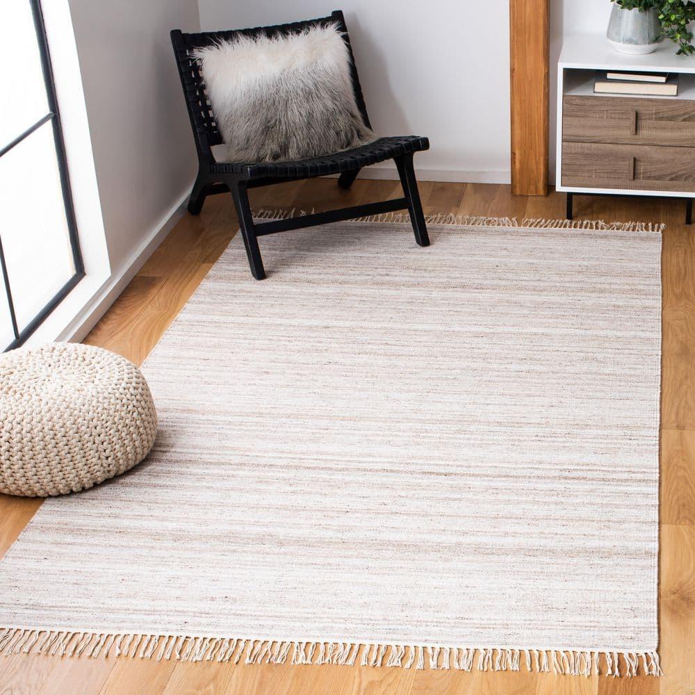 Kilim KLM551 Hand Loomed Area Rug - Ivory/Brown - 7'x7' - Safavieh.