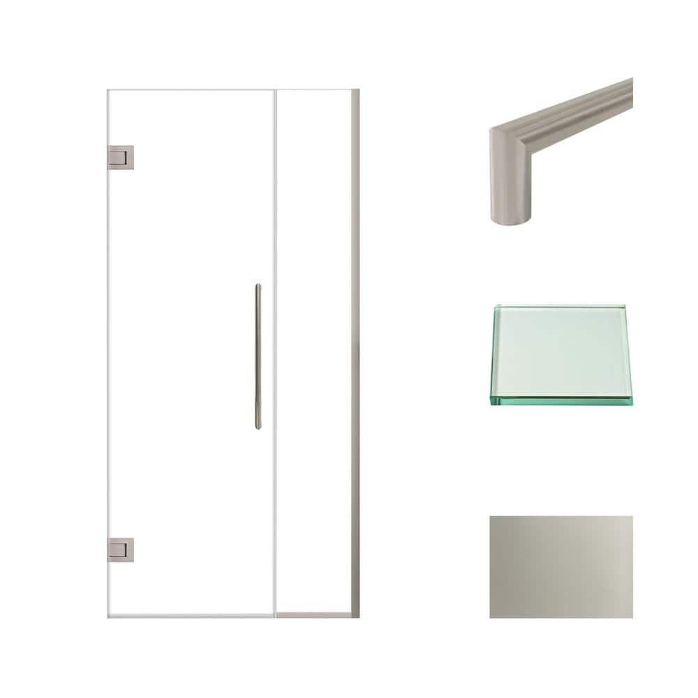 Transolid Elizabeth 36-in W x 76-in H Hinged Shower Door with Clear Glass