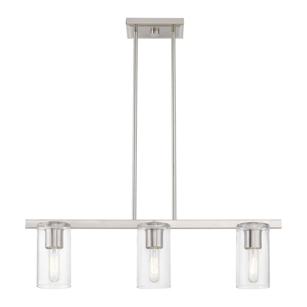 Livex Lighting Clarion 3 - Light Chandelier in  Brushed Nickel