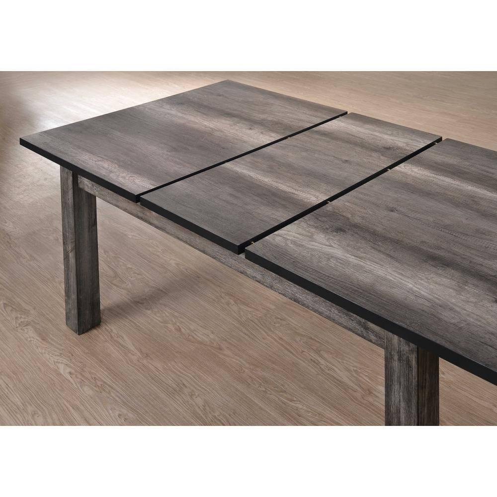 Picket House Furnishings Grayson 5 Piece Extendable Dining Set in Gray