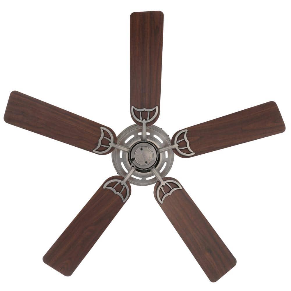 Low Profile III 52 in. Indoor Antique Pewter Ceiling Fan For Bedrooms