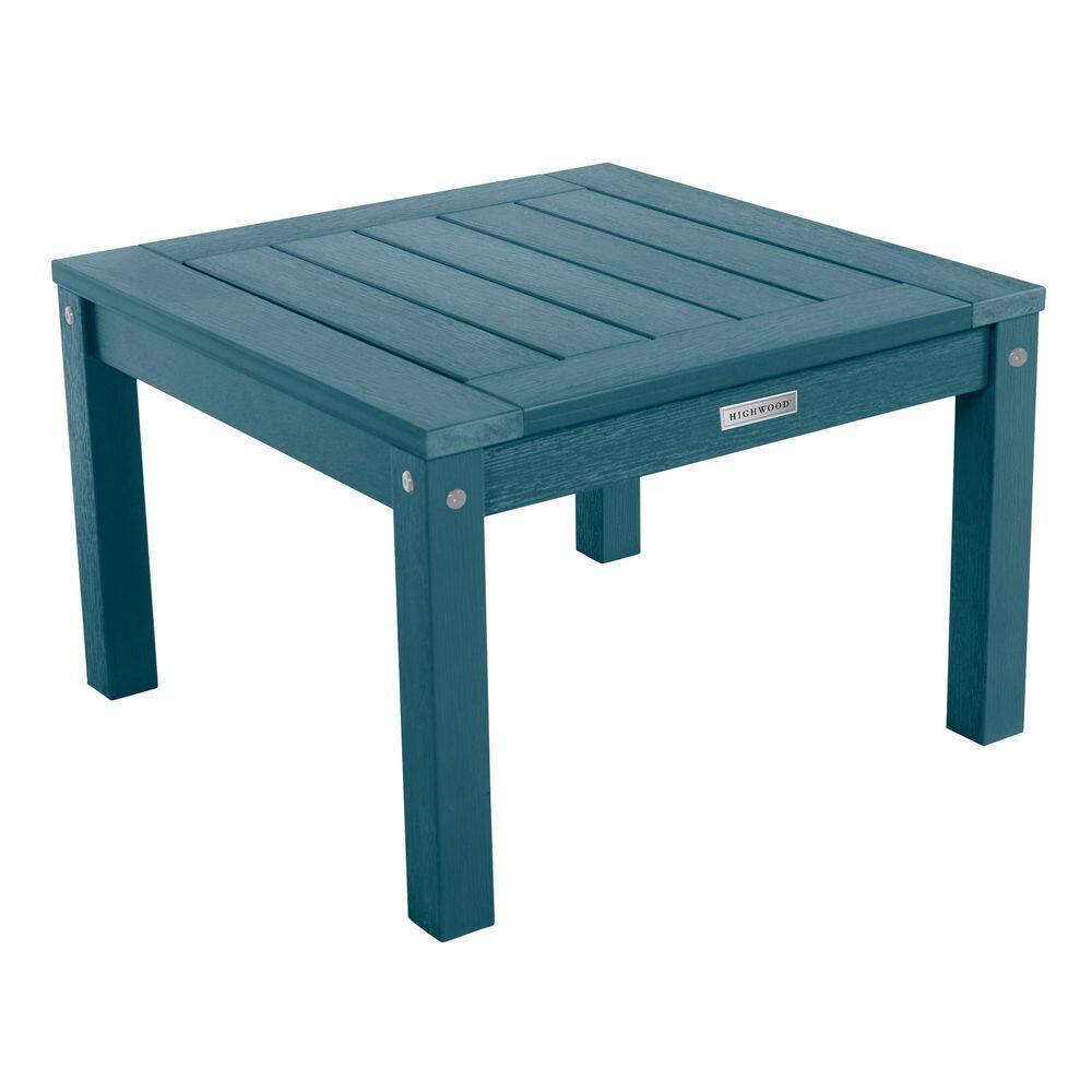 Adirondack Outdoor Side Table - Nantucket Blue - highwood: Poly Lumber, Fade & Weather-Resistant, 12-Year Warranty