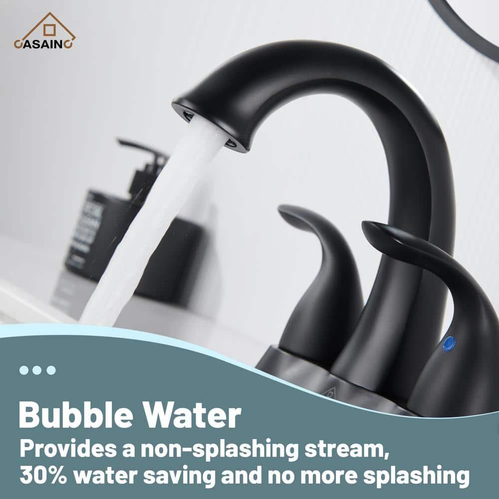 1.2 Flow Centerset Bathroom Sink Faucet with Drain