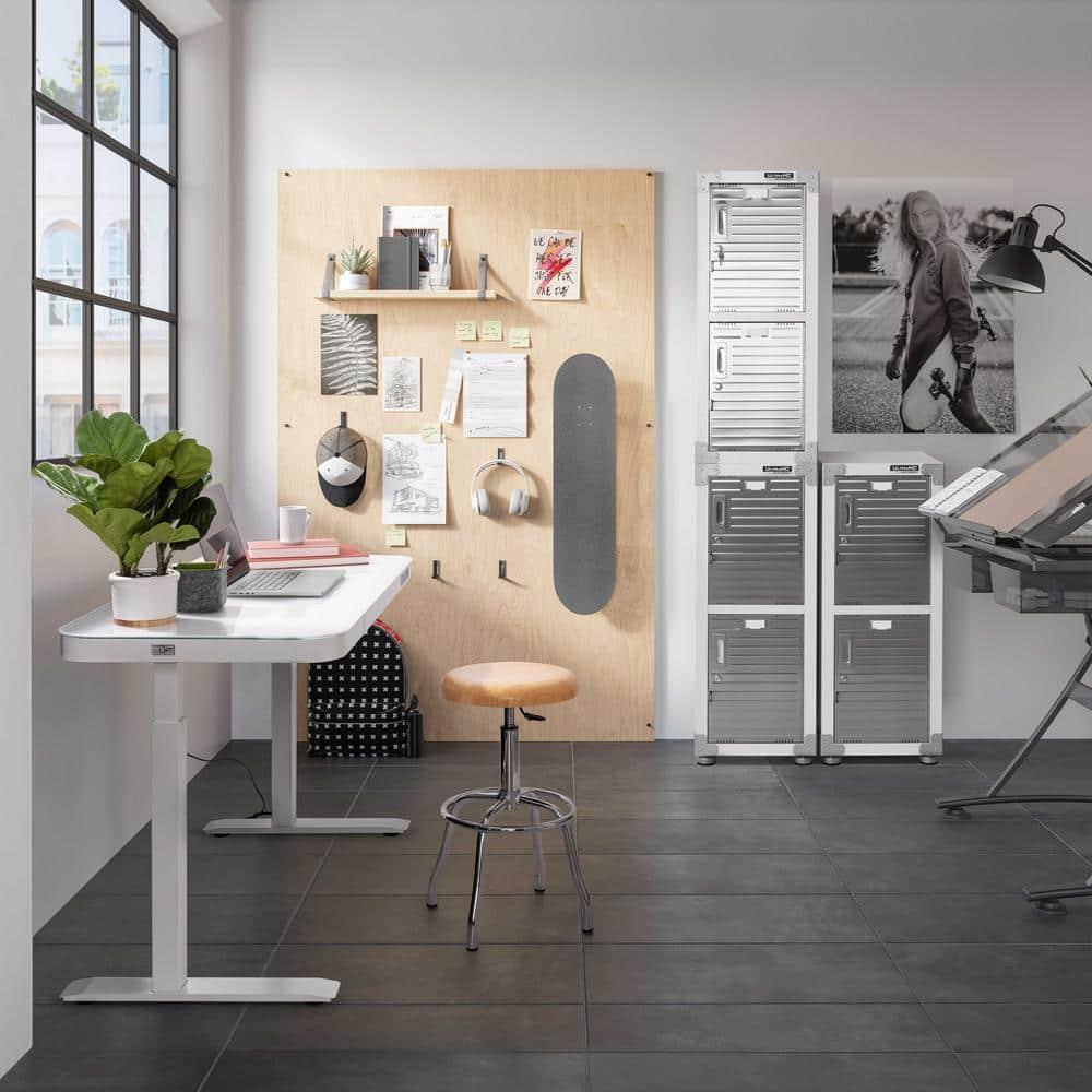 airLIFT 48" W Electric Adjustable Height Tempered Glass Desk