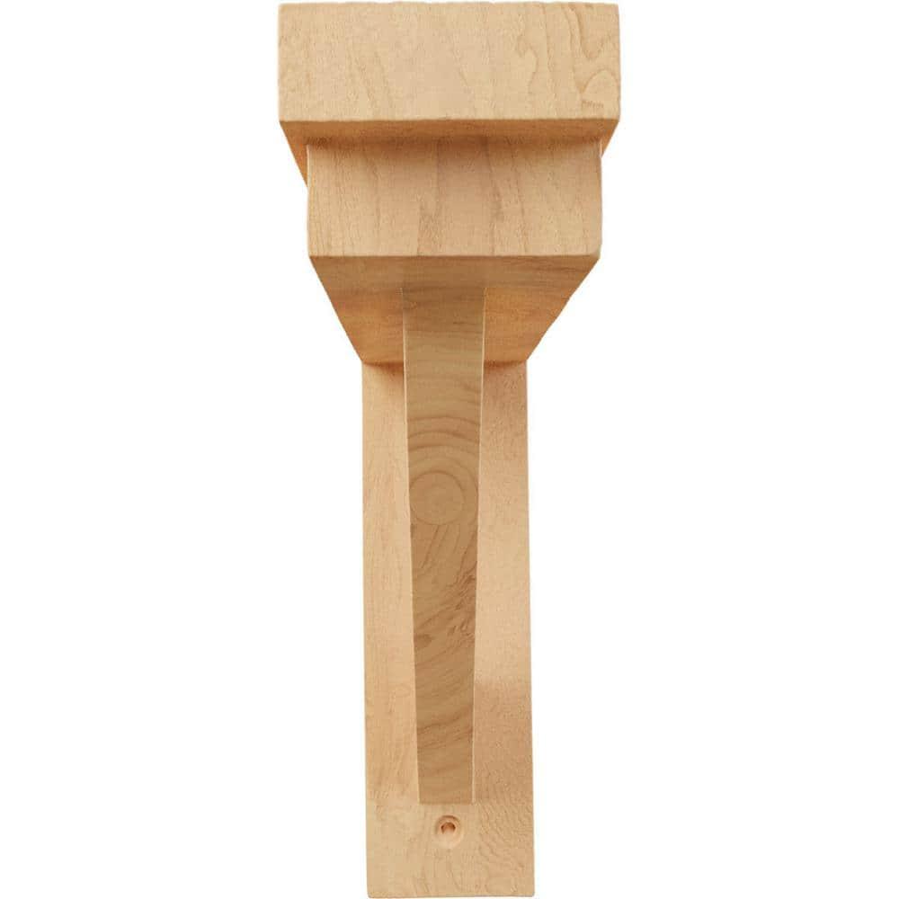 Ekena Millwork Traditional H 2.5'' W D Wood Bracket / Corbel