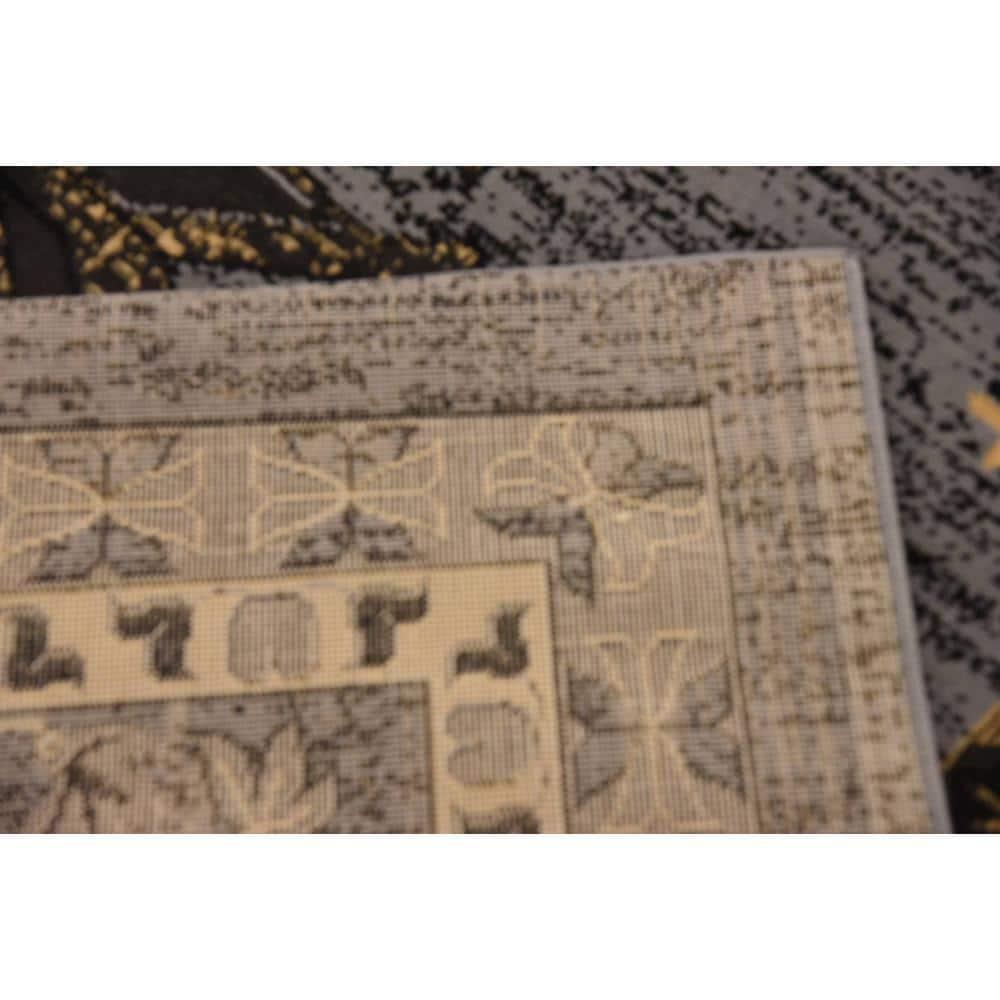 Unique Loom 9' 0 x 12' 0 Gray Taftan Oasis Area Rug