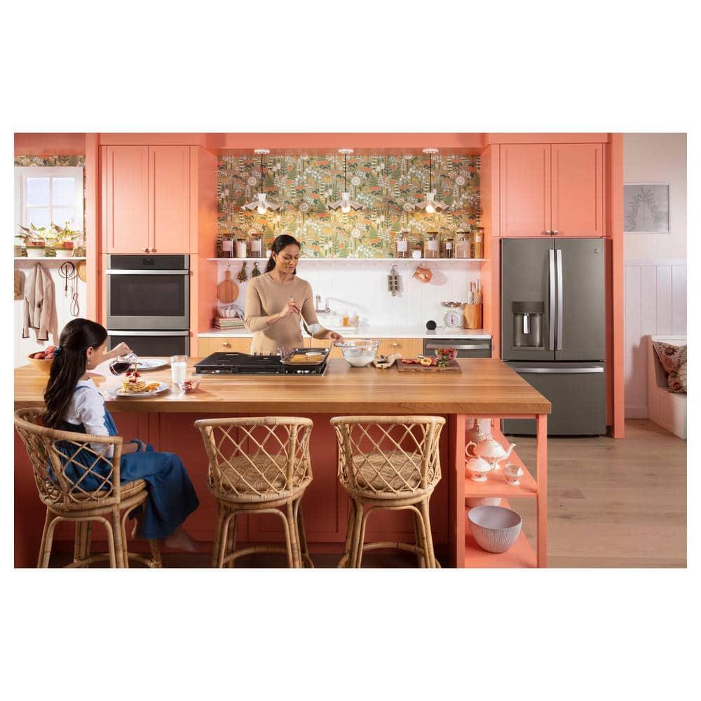 GE Appliances 35.75" Energy Star® French Door 27.8 Cu. Ft. Refrigerator GFE28GMKES