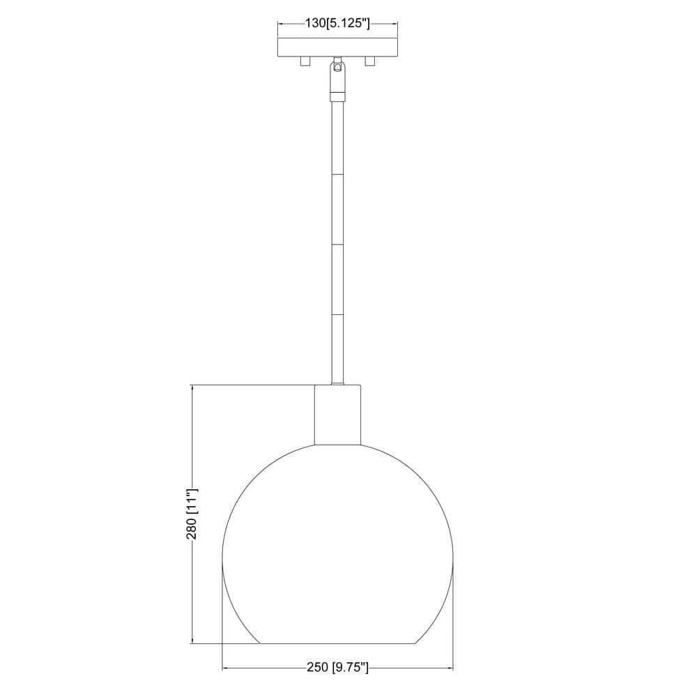 Z-Lite Margo 1 - Light Pendant in  Brushed Nickel