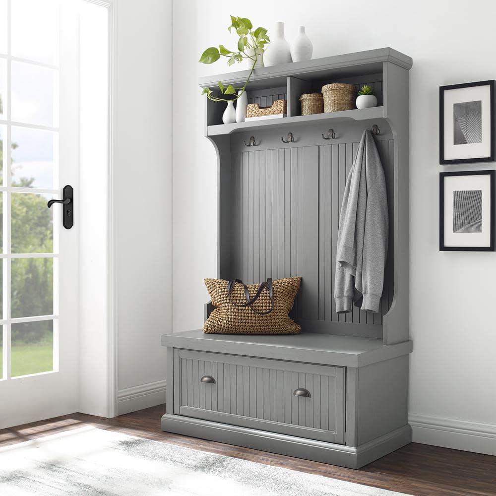 Seaside Hall Tree 40'' Wide with Bench and Shoe Storage