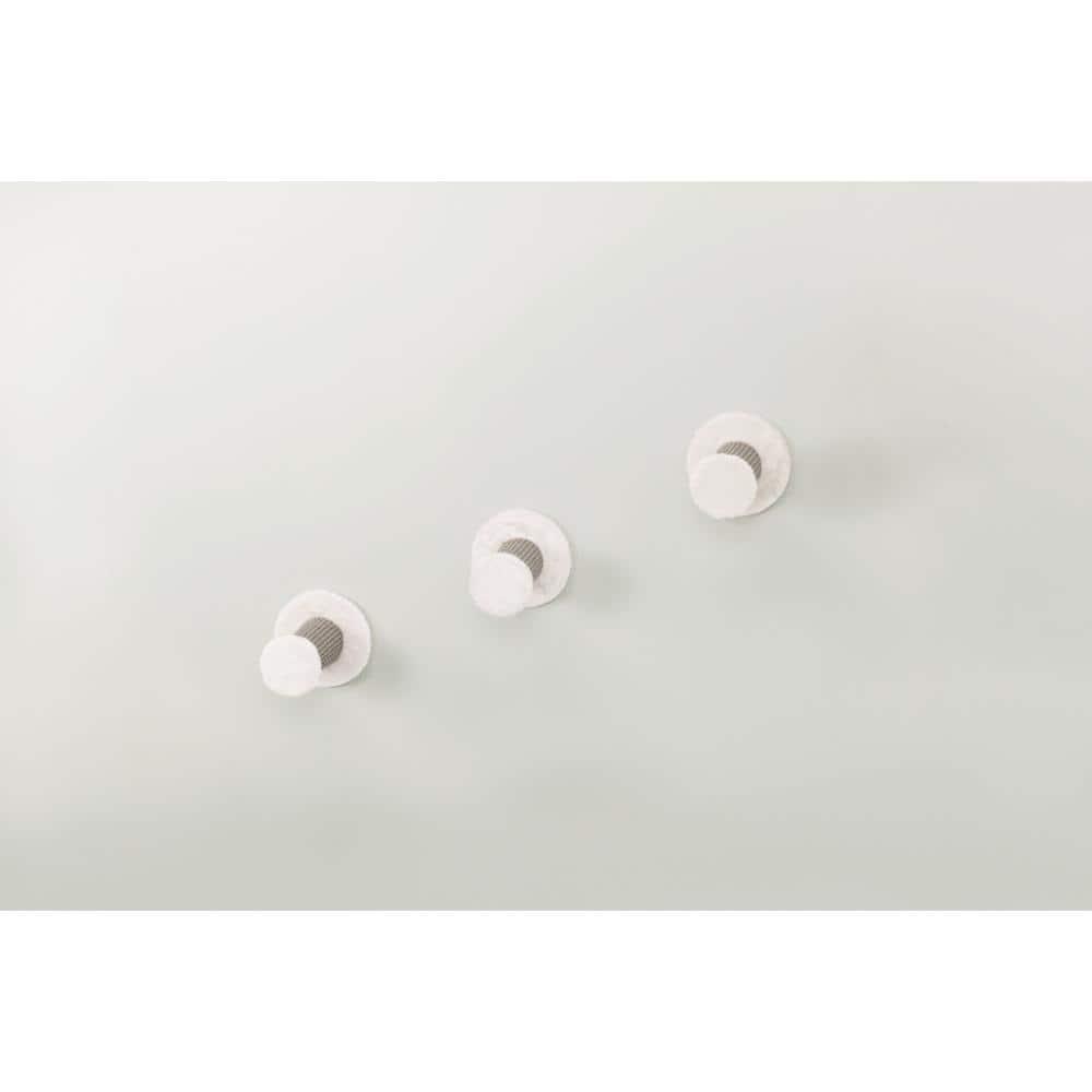 White Sisal Wall Mount Cat Climbing Steps, 3-Piece Set