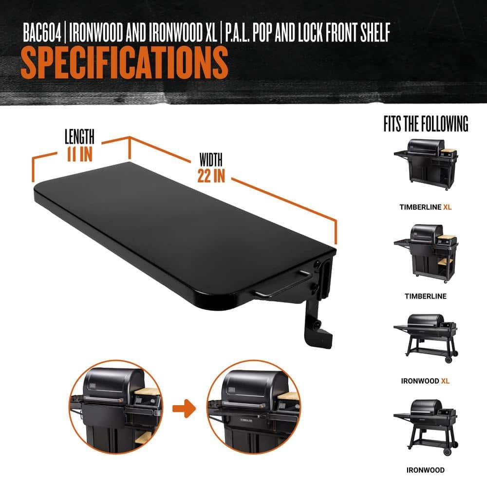 Traeger Ironwood Pellet Smoker Grill, Electric Wood Pellet Grill with WiFIRE App Control, 165F - 500F Degree Temperature Control Super Smoke Mode, 6-in-1 BBQ Smoker Grilling Combo, TFB61RLG