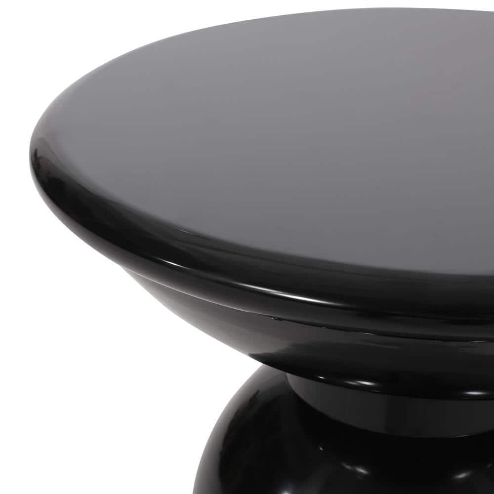 Aston Metal Outdoor Side Table, Black