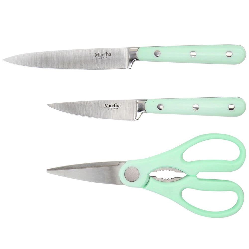 Martha Stewart 14 Piece Stainless Steel Knife Block Set