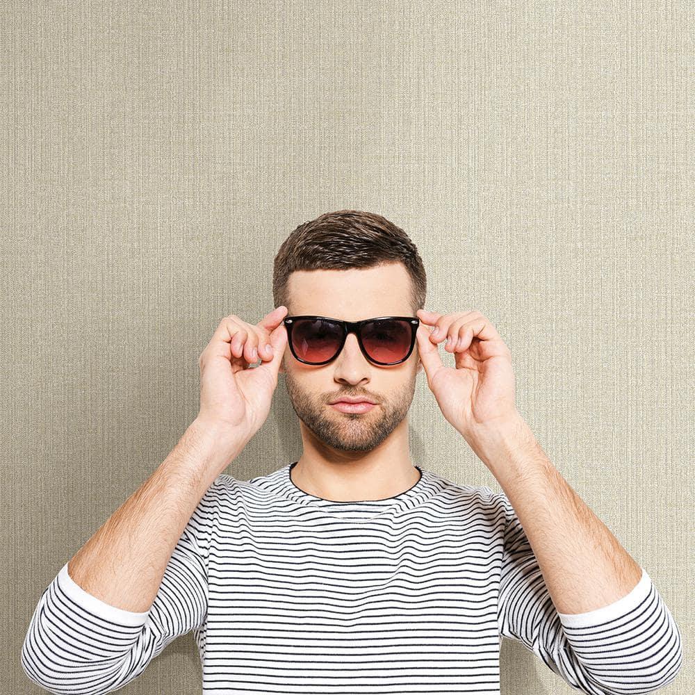 Chesapeake Chelsea Taupe Weave Wallpaper