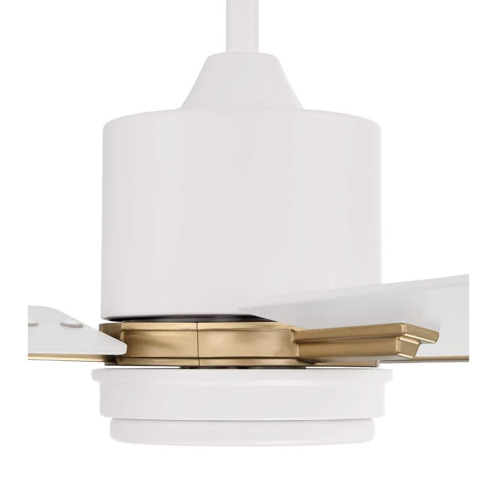 Craftmade  52" Teana Ceiling Fan Satin Brass/White - Hardwired