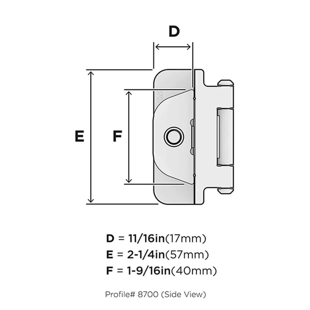 3/8" Demountable Traditional Hinge
