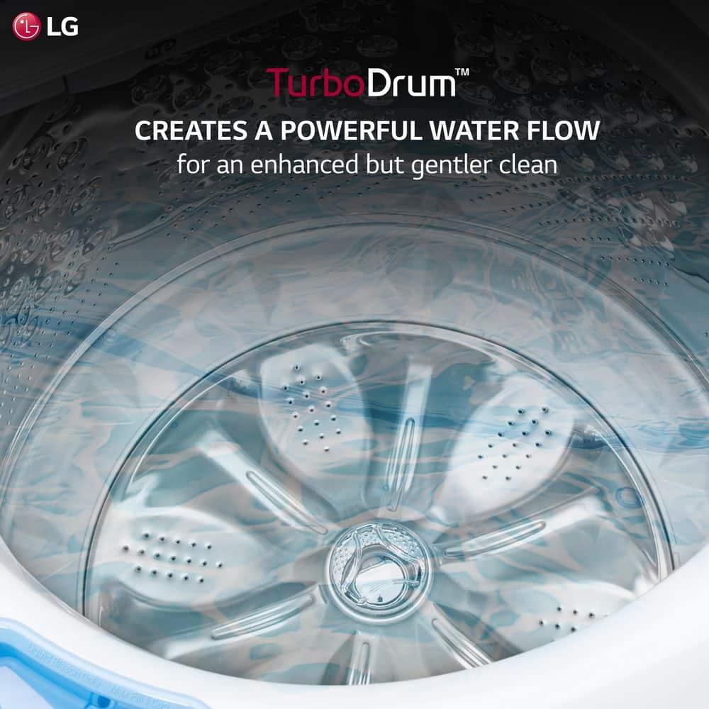 LG WT7150CW 5.0 Cu. Ft. White Mega Capacity Top Load Washer with TurboDrum™ Technology
