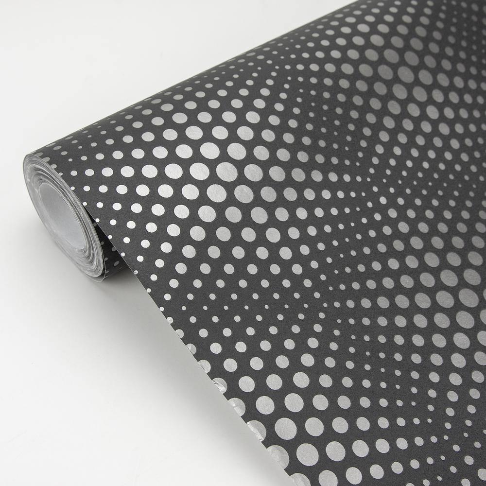 Advantage Milo Dark Grey Bubble Geometric Wallpaper