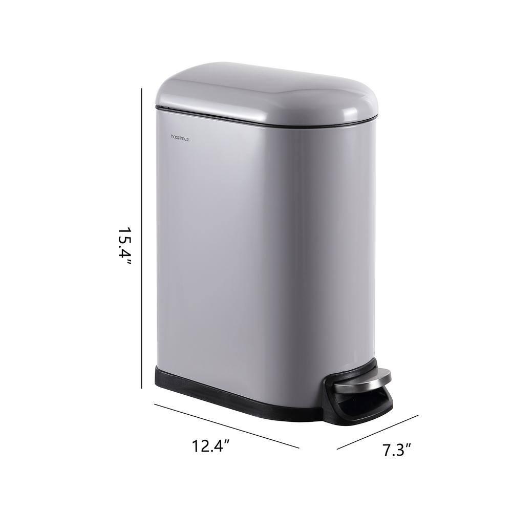 happimess Roland Steel Step On Trash Can