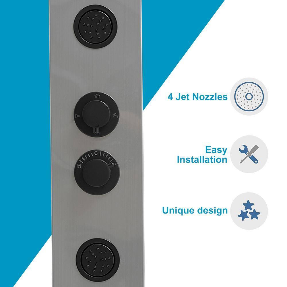 52.36'' Shower Panel with Adjustable Shower Head